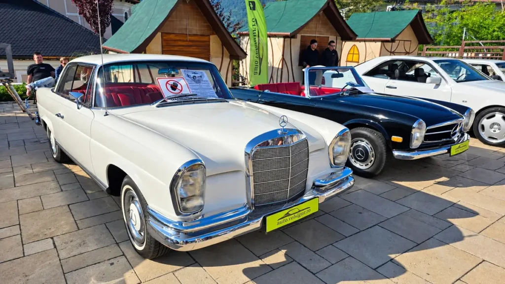 Automobile istorice expuse la Retro Parada Toamnei 2026, pe Platoul Curții Domnești din Piatra-Neamț