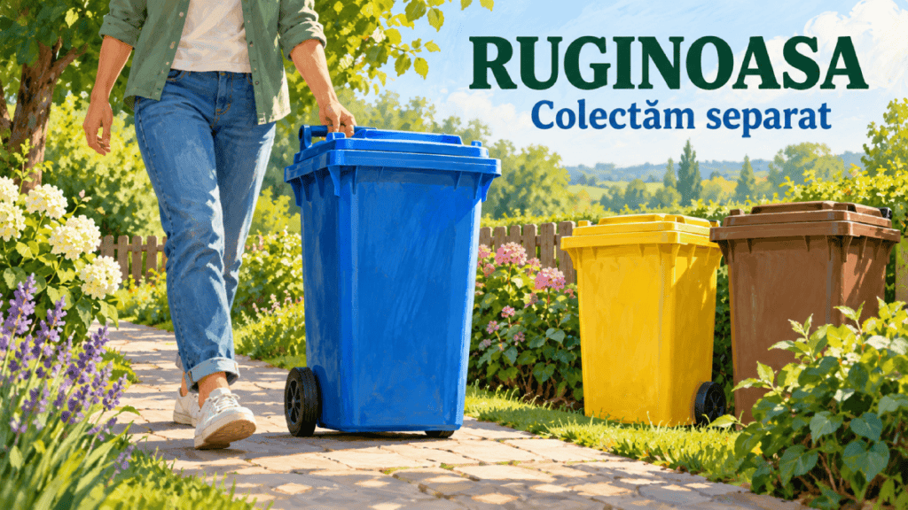 Săptămâna începe cu salubrizarea la Ruginoasa. Reguli pentru o colectare corectă