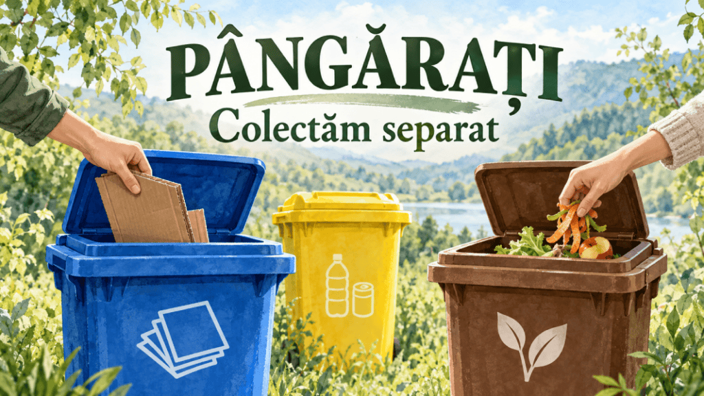Marți pentru biodeșeuri și reciclabile, miercuri pentru reziduale în Pângărați