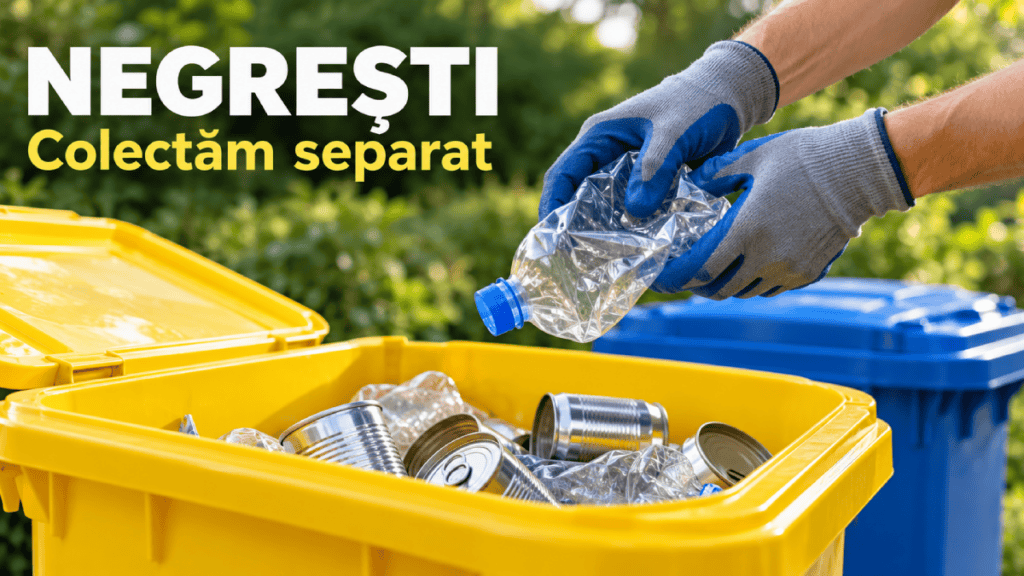 Negrești, program nou salubrizare: marțea pentru persoane fizice, vinerea pentru rezidualele și biodeșeurile firmelor