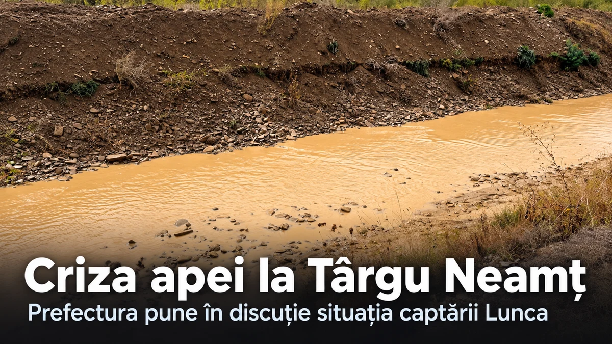 Criza apei la Târgu Neamț – situația captării Lunca