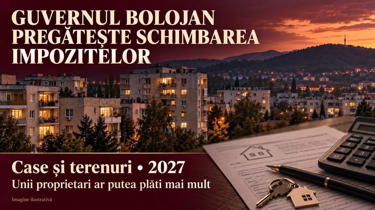 Imagine ilustrativă despre schimbarea impozitării caselor și terenurilor din 2027 – Bicaz.