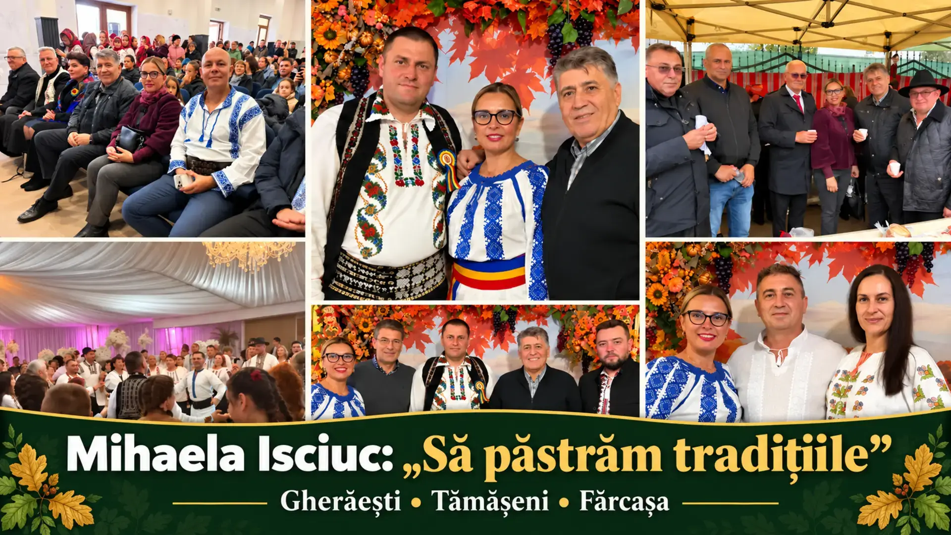 Mihaela Isciuc la întâlniri cu localnicii din Gherăești, Tămășeni și Fărcașa, alături de Laurențiu Leoreanu