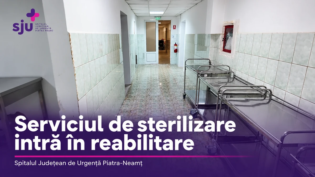 Circuit interior și cărucioare pentru instrumentar la Spitalul Județean Piatra-Neamț