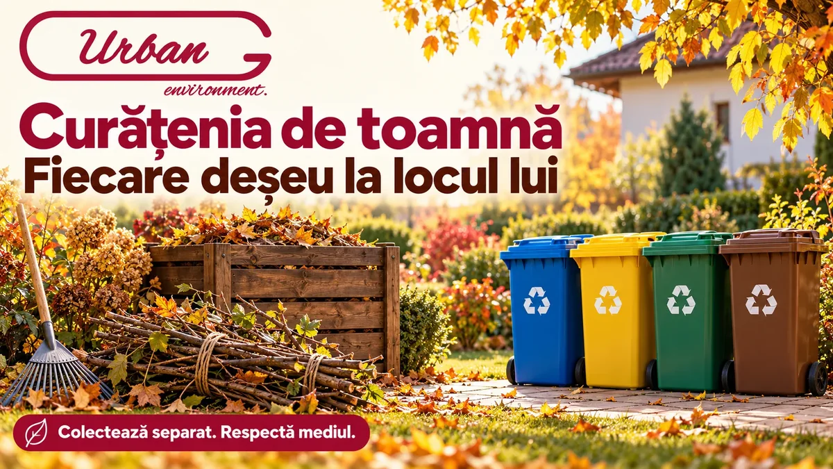 Urban Environment: colectare separată, compostarea frunzelor și gestionarea resturilor vegetale din curățenia de toamnă