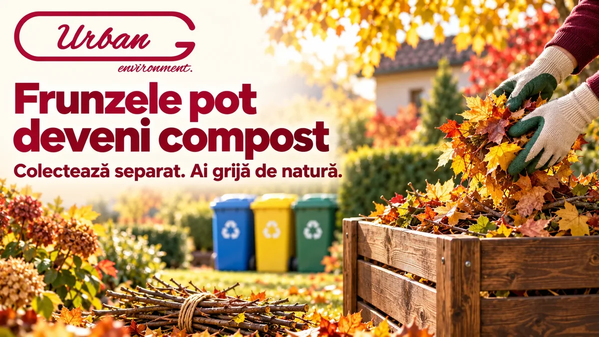 Urban Environment: colectare separată, compostarea frunzelor și gestionarea resturilor vegetale din curățenia de toamnă