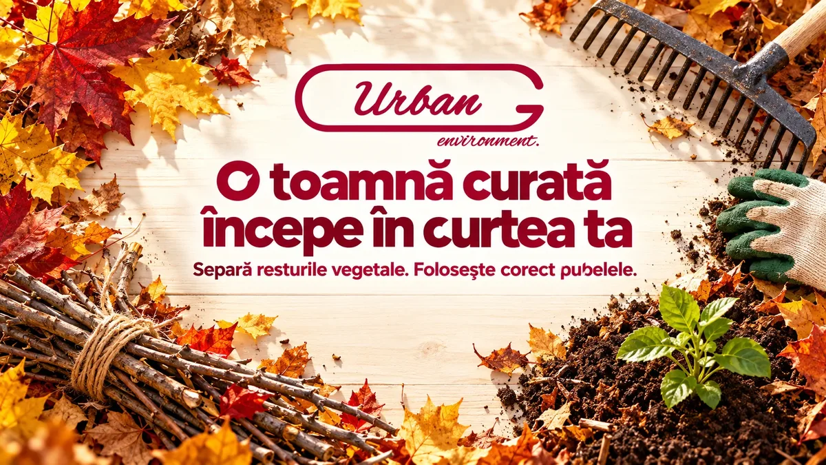Urban Environment: colectare separată, compostarea frunzelor și gestionarea resturilor vegetale din curățenia de toamnă