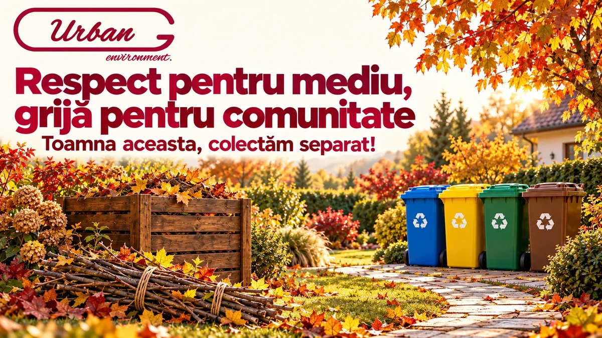 Urban Environment: colectare separată, compostarea frunzelor și gestionarea resturilor vegetale din curățenia de toamnă